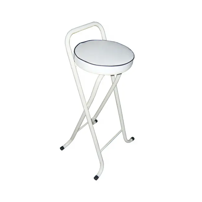 Tabouret de Bar pliable à dos nu, avec siège coussin, en métal, de Style japonais,