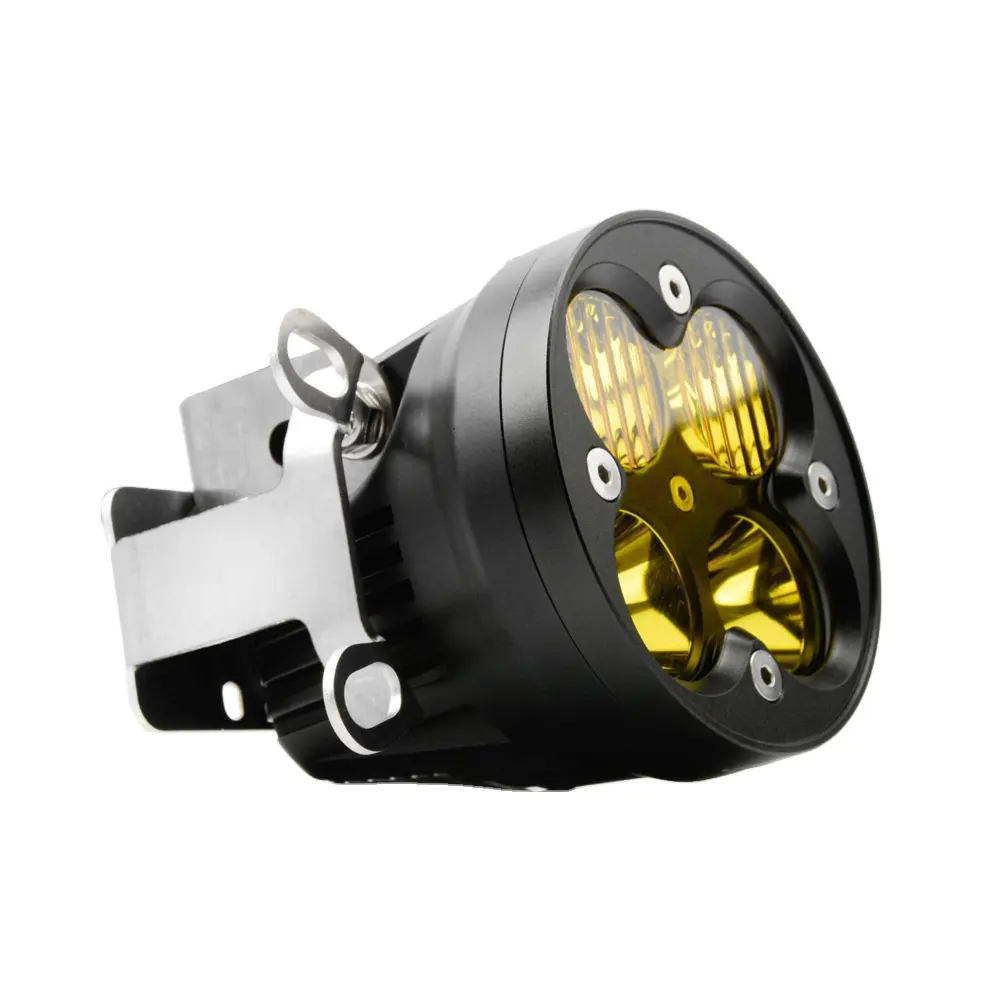黄色のライトLedワークライトフォグ高品質オフロード修正LEDフォグライト車両インジケータードライビングランプ3インチ46w 6000K