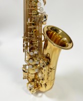 Woodwind Instrument Eb Alto Saxophone With Carrying Case & Full Accessories, Beginner Level E-flat Alto Sax Musical Accessory
