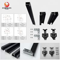 Profilés en aluminium pour cadre de porte d'armoire, meuble de cuisine, décoration de mobilier domestique, cadre en aluminium