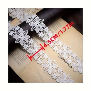 <strong>Wholesale</strong> 5.5cm Wide Premium Soluble <strong>Lace</strong> Trim <strong>Fabric</strong> for Wedding Dresses Evening Gowns Accessories - Product Image 2