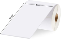 Rouleaux d'étiquettes thermiques pour imprimante d'étiquettes d'expédition, papier d'étiquettes thermiques directes 4x6, rouleaux d'autocollants d'adresse, sans BPA pour le bureau