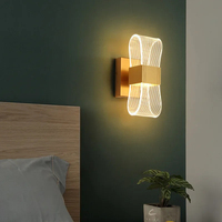 Lampu Dinding Mewah Nordik LED Lampu Samping Tempat Tidur Lampu Dinding Aluminium Lampu Dekoratif Dinding Ruang Tamu Modern