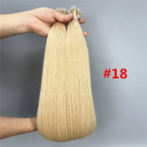 100% di alta qualità Remy Nano Ring extension per capelli europei sani e lisci tinti 100% capelli umani Remy Nano punte di <span class=keywords><strong>colore</strong></span> <span class=keywords><strong>biondo</strong></span> <span class=keywords><strong>chiaro</strong></span> - Product Image 4