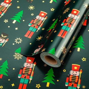 80g Christmas gift <b>wrapping</b> <b>paper</b> 26 new items in stock High end green walnut-embossed Christmas tree pattern - Product Image 1