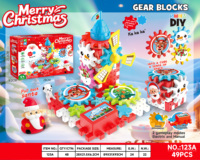 Jouets de construction Montessori STEM à engrenages électriques, vente en gros, cadeau de Noël pour enfants, directement de l'usine