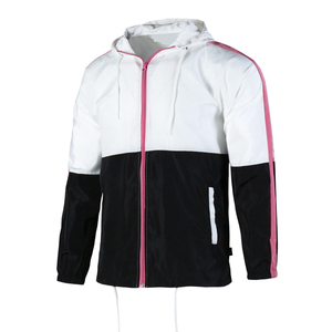 Chaqueta cortavientos impermeable con cremallera informal de otoño para hombre personalizada, ligera, de talla grande, transpirable, de piel de oveja bordada - Product Image 2