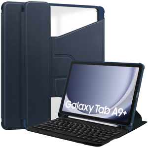 [Étui pour <span class=keywords><strong>Samsung</strong></span> <span class=keywords><strong>Tab</strong></span> A9] Étui pour <span class=keywords><strong>tablette</strong></span> magnétique avec clavier sans fil pour <span class=keywords><strong>Samsung</strong></span> <span class=keywords><strong>Galaxy</strong></span> <span class=keywords><strong>Tab</strong></span> A9 Plus 11 pouces avec emplacement pour stylet - Product Image 1