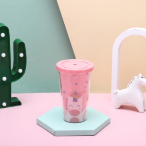 650ml Large Capacity Double Wall <b>Plastic</b> <b>Straw</b> Tumbler practical cup for cold coffee and juice outdoor <b>Drinking</b> Cup - Product Image 1