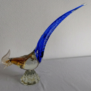 Elefante Azul de Cristal de Murano Hecho a Mano, Mundo de Cristal en Miniatura, Ecológico, Arte Moderno de Lujo, Cristal Contemporáneo para Cumpleaños, Diwali, Bodas - Product Image 1