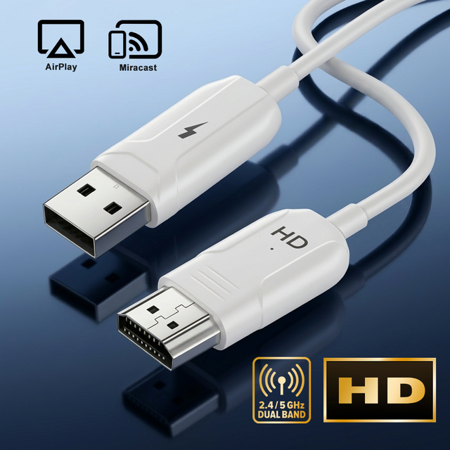 HDMI Wireless Transmitter Wireless Extender Cable 4K1080P Wireless Transmitter Receiver Kit HD Video Audio Transfer to Projector