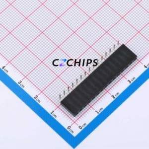 HC-PM254-8.5H-1x15PW Pin Socket Bent Lead Through Hole,P=2.54mm Connector 1x15P 2.54mm Square Hole Right Angle Insert - Product Image 1