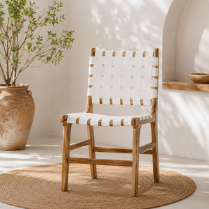 Create a warm sophisticated atmosphere with a teak <b>chair</b> designed for lasting durability <b>comfort</b> and effortless natural style - Product Image 1