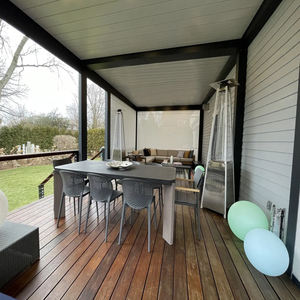 2-20% הנחה בחצר האחורית הפטיו הפרגולה רעיונות חשמליים שמש חיצונית צל רוח הוכחה גזיבו אלומיניום רעם כיסוי פטיו - Product Image 6