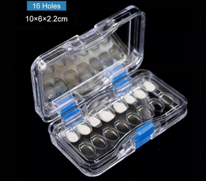 Scatole di ritegno a membrana dentale scatola di corona dentale trasparente scatola di ritegno a membrana in plastica scatola di plastica per protesi - Product Image 5