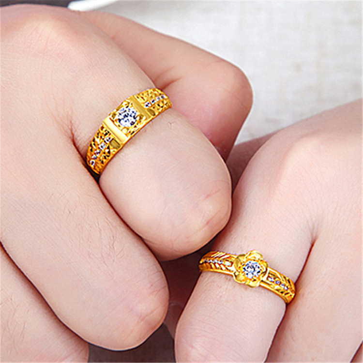 Golden female ring [Flower]