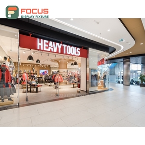 Contemporary Retail Project <b>Led</b> <b>Lighting</b> Gondola Shelving Odm Service Clothing Store - Product Image 2