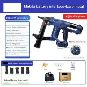 Pistolet à clous sans fil industriel Toua DCCN27 2025, agrafeuse à batterie, moteur sans balais, 100J, batterie 4.0AH - Product Image 3
