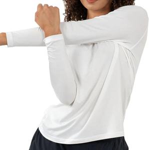 Camiseta de Manga Larga de Lujo para Mujer, Personalizada, Transpirable, de Poliéster y Elastano, Ajustada, para Otoño - Product Image 5