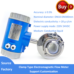 Dn20 DN25 DN 32 DN40 từ lưu lượng kế SS Kẹp kết nối điện từ đo lưu lượng nước bia sữa đồ uống - Product Image 4