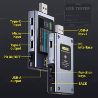 Testeur USB FNIRSI FNB58 Voltmètre Ampèremètre Détection de charge rapide TYPE-C Testeur USB