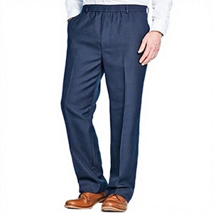 Pantalon de pirate pour homme, cosplay, Renaissance, médiéval, gothique, tissu sergé léger, 100% polyester, taille élastique, grande taille 3XL - Product Image 3