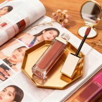 Tubes vides personnalisés de contenant de brillant à lèvres 5ml 7ml 8ml 10ml support carré transparent de brillant à lèvres pour emballage cosmétique de rouge à lèvres