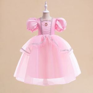 Costume da Elsa <span class=keywords><strong>Principessa</strong></span> di <span class=keywords><strong>Frozen</strong></span>, Abito Lungo e Soffice per Bambine, Costume di Halloween per Ragazze, Vestito Estivo per Spettacoli - Product Image 3