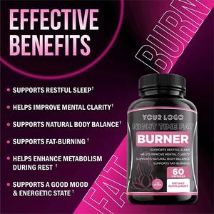 Cápsulas de pérdida de peso OEM Night Time, cápsulas quemadoras de grasa potenciadoras del metabolismo, suplemento dietético, trabajo rápido para mujeres - Product Image 2