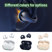 Meilleures ventes transfrontalières : Écouteurs sportifs T7500 à conduction osseuse, sans fil, non intra-auriculaires, de haute qualité, à clip d'oreille