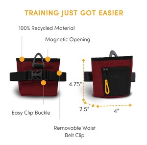 Free sample Canvas Treat Bags for <b>Dogs</b> Waterproof <b>Dog</b> Treat <b>Pouch</b> Treat Bag Small <b>Dogs</b> Hands-Free Food Bag - Product Image 3