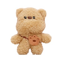 Porte-clés en peluche personnalisé, design mignon, broderie de dessin animé, ours en peluche, jouets porte-clés en peluche