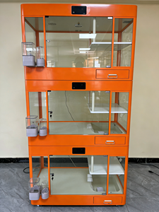 Cage pour chien de luxe en acier inoxydable, capsule spatiale, cabine intelligente, chauffage, purification, désinfection, design moderne et simple, durable, sécurisée - Product Image 5