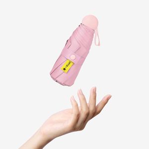 Mini parapluie de soleil, petit parapluie de poche, parapluie de voyage, parapluie pliable en vinyle, protection UV, pare-soleil de poche, parasol capsule - Product Image 2