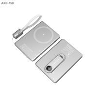 Powerbank Magnetik Tipis 3-in-1 10000mAh Pengisian Cepat Nirkabel Layar Digital Bahan Aluminium Alloy