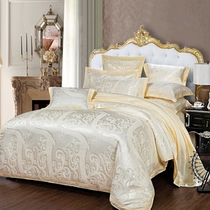 Raso Jacquard copripiumino lenzuolo 1.5/1.8/2.0m singolo doppio quattro pezzi <span class=keywords><strong>Set</strong></span> biancheria da letto/biancheria da letto - Product Image 5