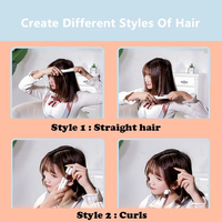 Nouveau lisseur de voyage 2 en 1 mini, petit lisseur portable en céramique pour femme et homme, lisseur de barbe pour cheveux