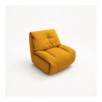 Fauteuil d'appoint moderne en tissu, fauteuil de salon rembourré, siège individuel épais et rembourré pour salon, coin lecture