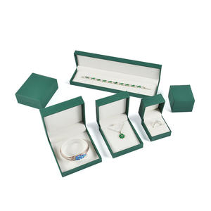 Boîte à bijoux en papier artisanal de luxe en similicuir, personnalisable, rectangulaire ou carrée, fournisseur <span class=keywords><strong>d</strong></span>'<span class=keywords><strong>or</strong></span> - Product Image 4