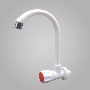 Robinet mélangeur de cuisine en plastique PP à col de cygne et petite poignée, vente directe usine - Product Image 1