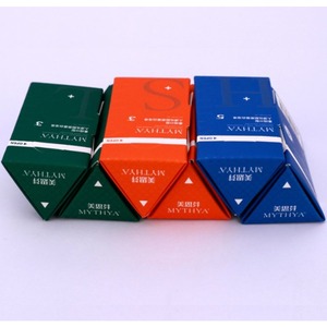 Caja de Regalo de Papel Plegable Personalizada, Caja de Embalaje Cosmética de Cartón Triangular Hexagonal - Product Image 4