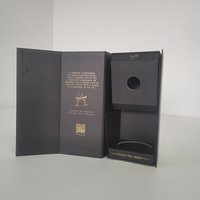 Boîte de rangement pliable sur mesure avec aimant pour boissons et cadeaux, gaufrage, emballage haut de gamme recyclable pour mariage et whisky
