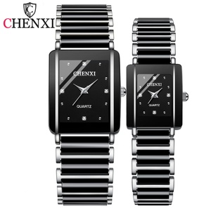 Reloj de Pareja CHENXI, Reloj de Marca de Alta Gama Resistente al Agua para Hombre y Mujer con Correa de Cerámica y Metal, Relojes Para Mujer - Product Image 1