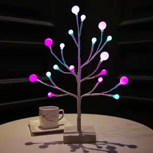 Bolylight мини 18 л Волшебные украшения для дома 40 см светодиодный RGB искусственный шар освещение Дерево