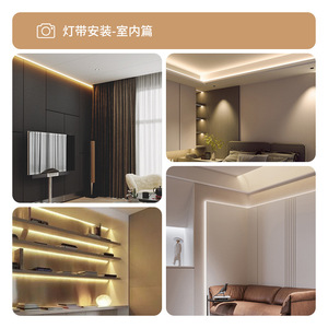 Tira de Luz LED 220V COB de Alto Voltaje, 120 LED, Resistente al Agua, para Montaje en Techo, Uso en Interiores y Exteriores - Product Image 4
