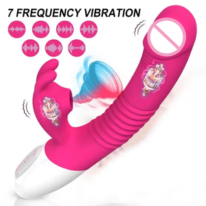 Sıcak satış USB Powered gül vibratör seks Dildo Clit emme tavşan değnek oyuncaklar kadın mastürbasyon için - Product Image 2