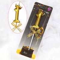 Hot Sale 4 Farben Crown Bow Digital 0-9 Kerzen Geburtstag Valentinstag Jubiläums feier Kuchen Desserts Dekorationen