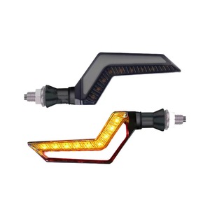 2pcs 12V LED Daytime Running Tail Turn Signal Indicators Motorcycle Flowing Water Flasher Signal Indicator Lamp - Product Image 2
