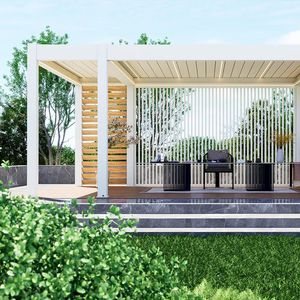 Pergola di Lusso Prima, Elegante e Regolabile, Impermeabile, in Lega di Alluminio Verniciata a Polvere, Design <span class=keywords><strong>per</strong></span> Esterni - Product Image 3