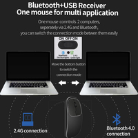 Souris d'ordinateur sans fil personnalisée 2.4ghz blu etooth 5.0 5.1 mode double édition silencieuse